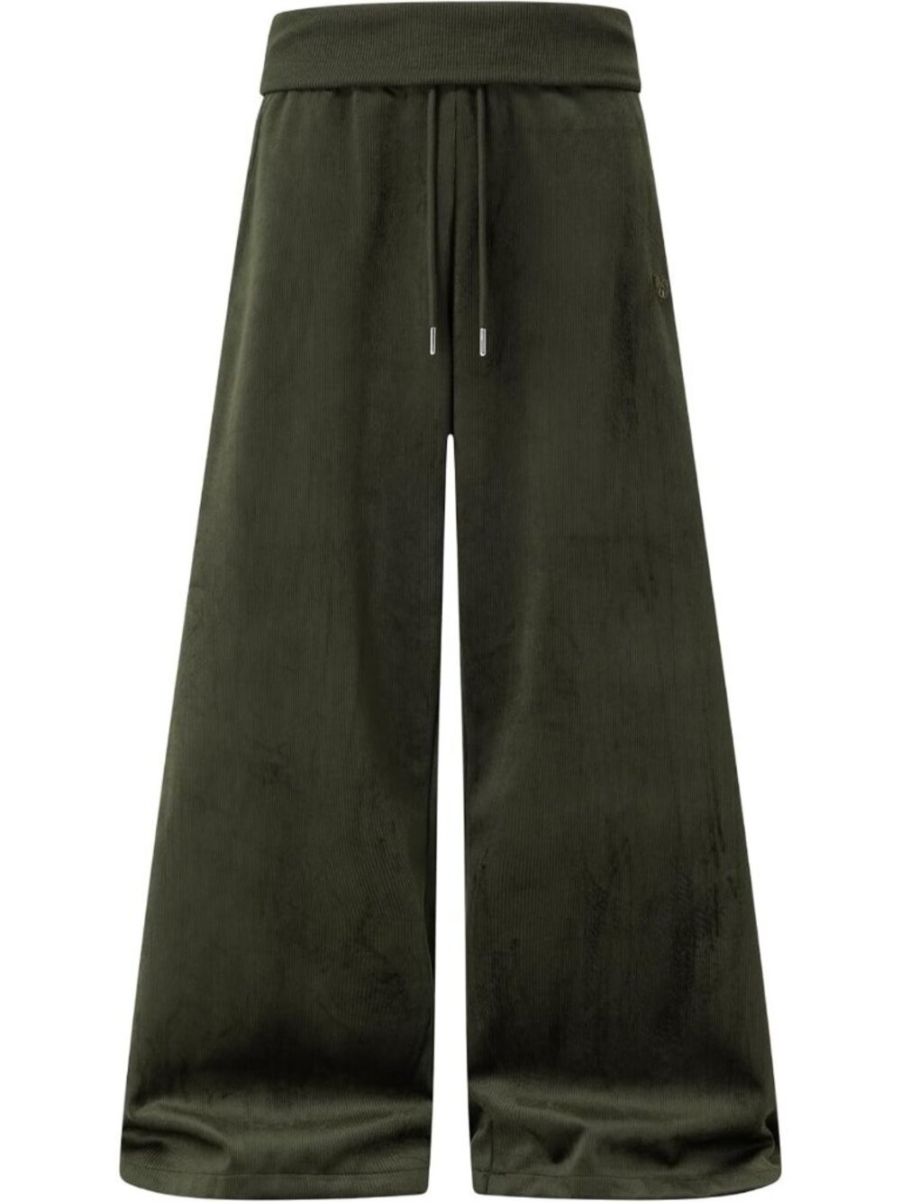 Chic Corduroy Fold Over Loose Baggy Pants for Women - Trendy & Comfortable Fit